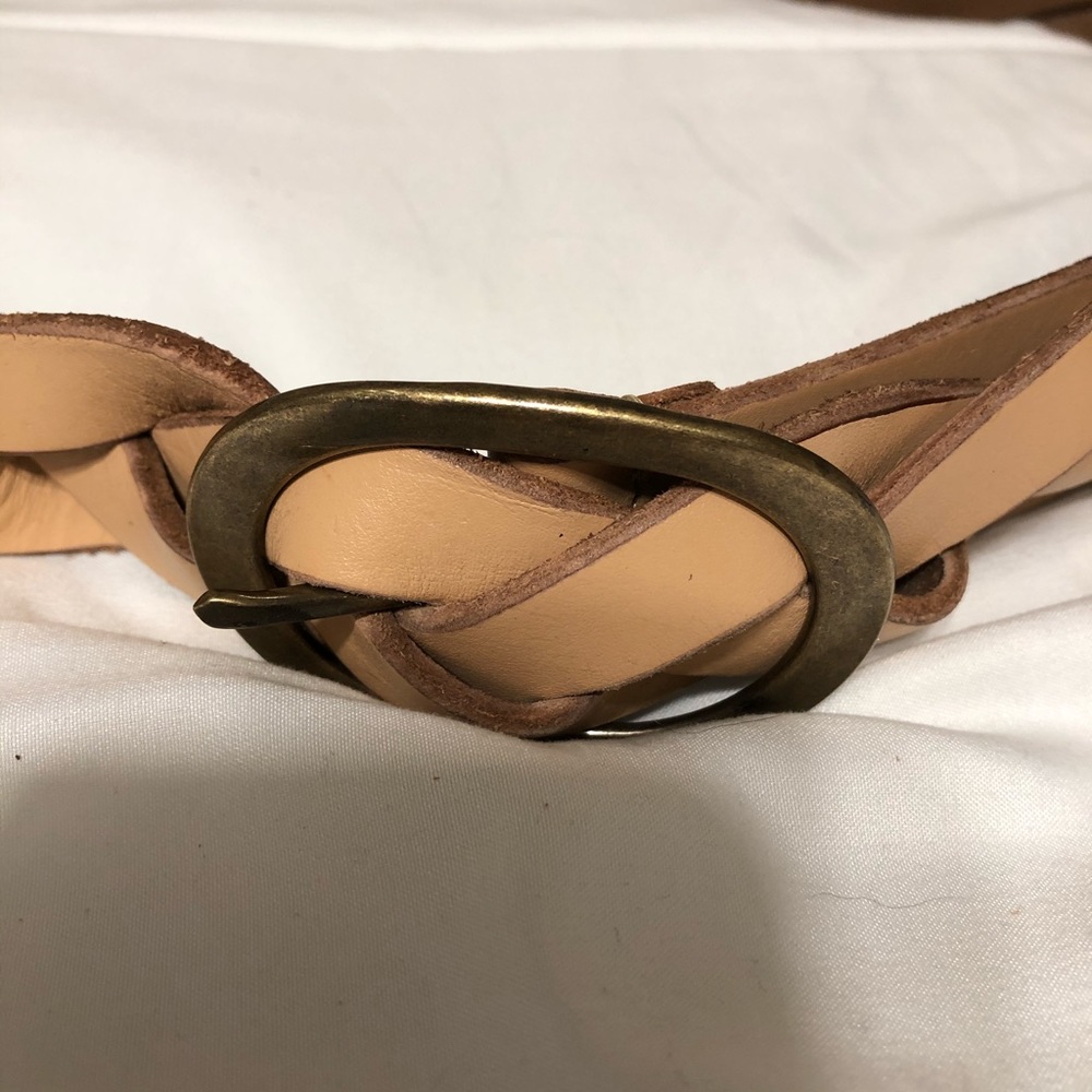 Size Large Lucky Brand braided leather belt - Picture 2 of 7